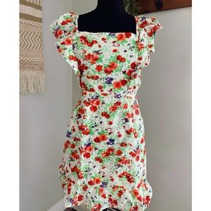 Floral eyelet dress